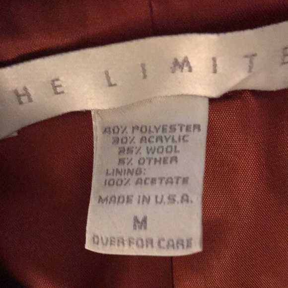 The Limited Vintage Patchwork Tweed Houndstooth Plaid Blazer Size Medium M - Picture 4 of 15